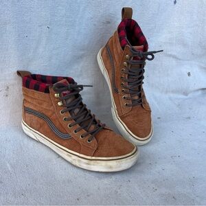 Vans Unisex Sk8-Hi MTE Scotchgard Suede Flannel-Lined Boots Sneakers Classics